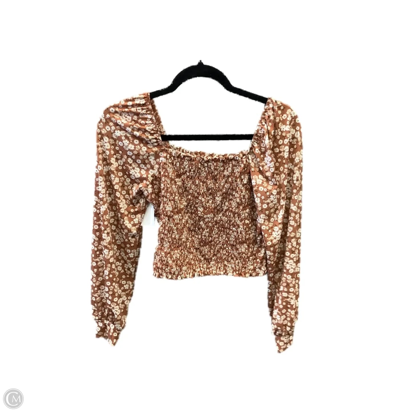 Top Long Sleeve By Lush In Floral Print, Size: Xs