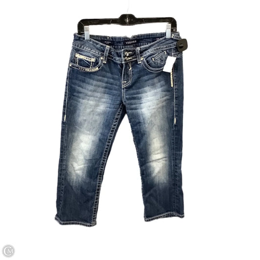 Capris By Vigoss In Blue Denim, Size: 8