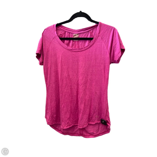 Athletic Top Short Sleeve By Calia In Pink, Size: L