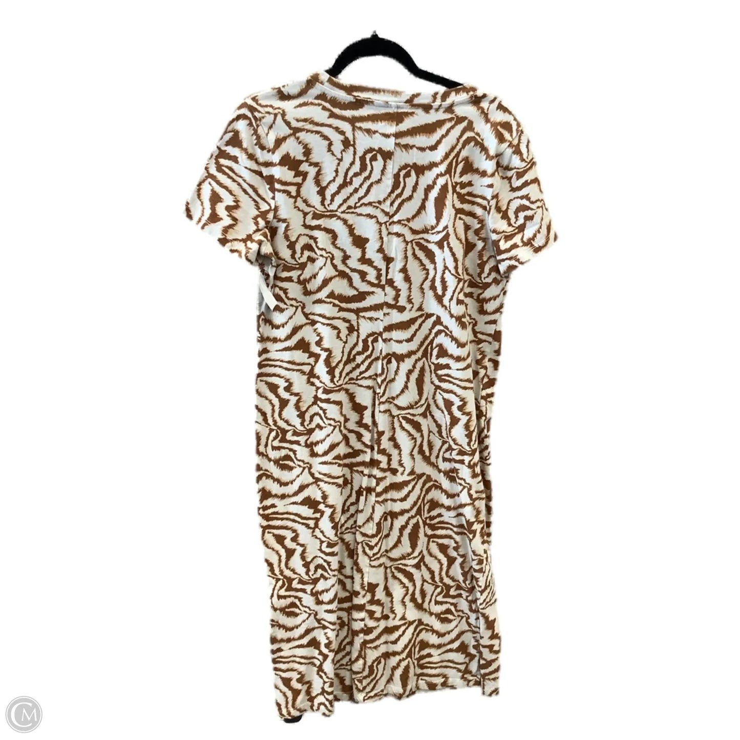 Dress Casual Midi By Nine West In Brown, Size: L