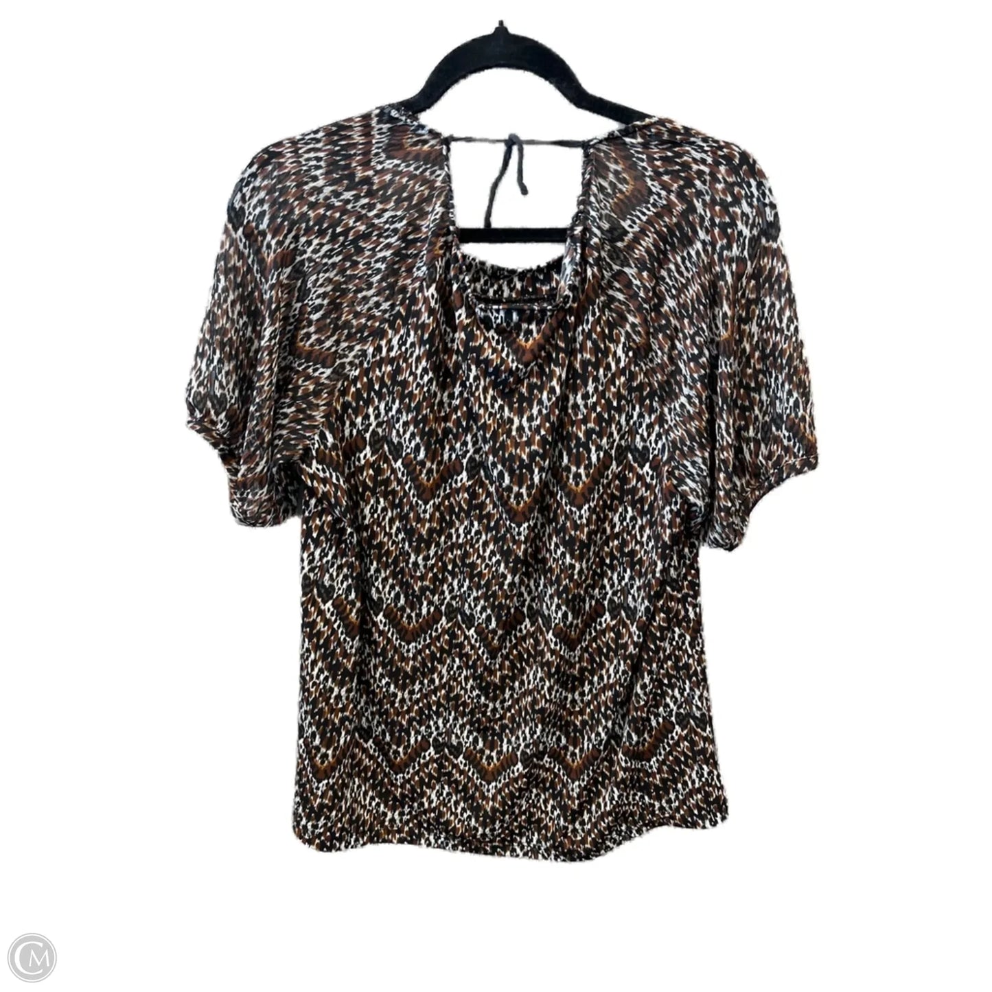 Top Short Sleeve By Lane Bryant In Brown, Size: Xl