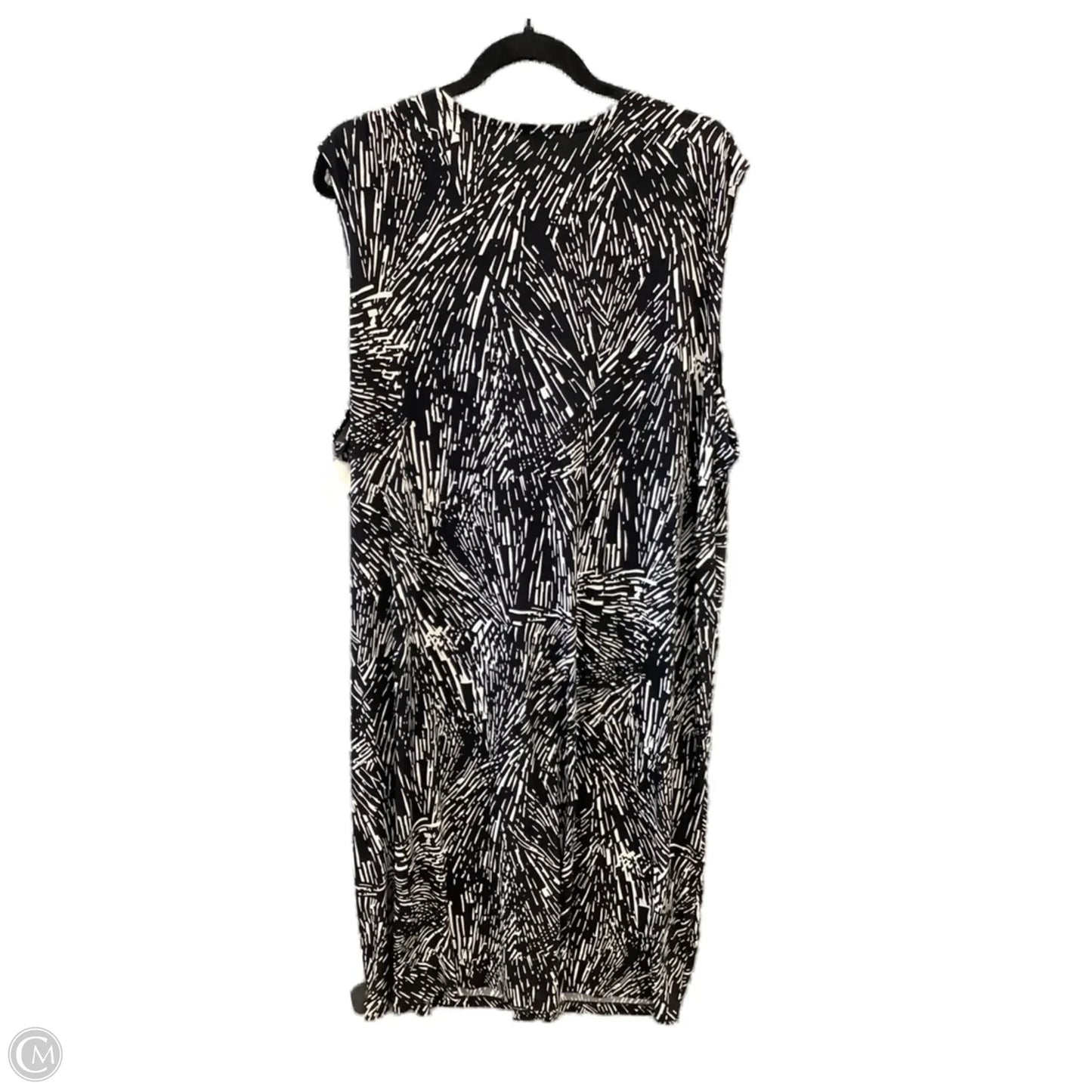 Dress Casual Midi By Laura Ashley In Black, Size: 3x