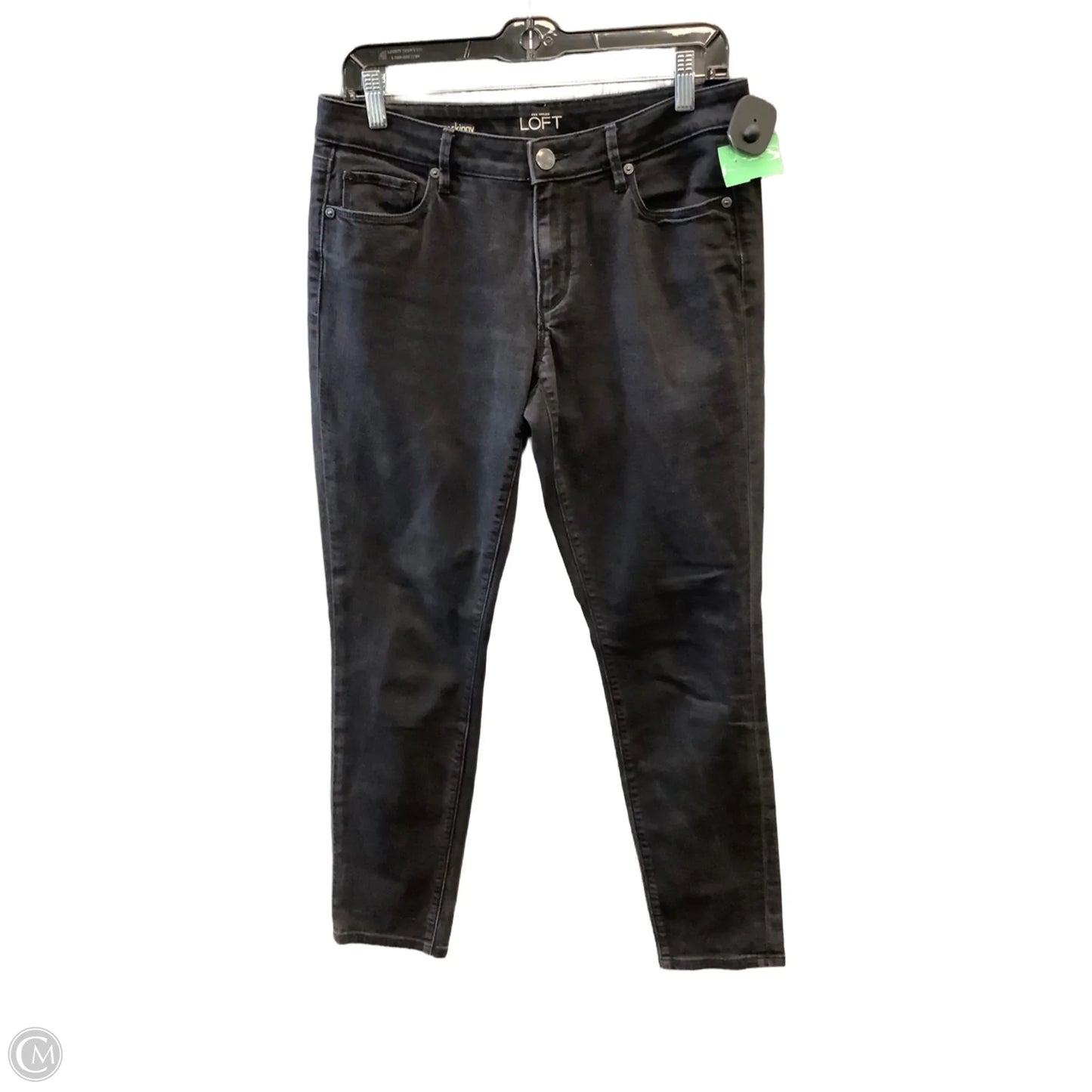 Jeans Skinny By Loft In Black, Size: 8