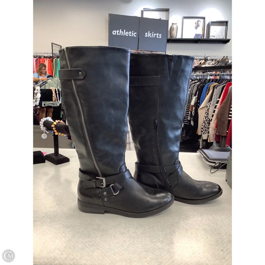 Boots Knee Flats By Rampage In Black, Size: 7.5