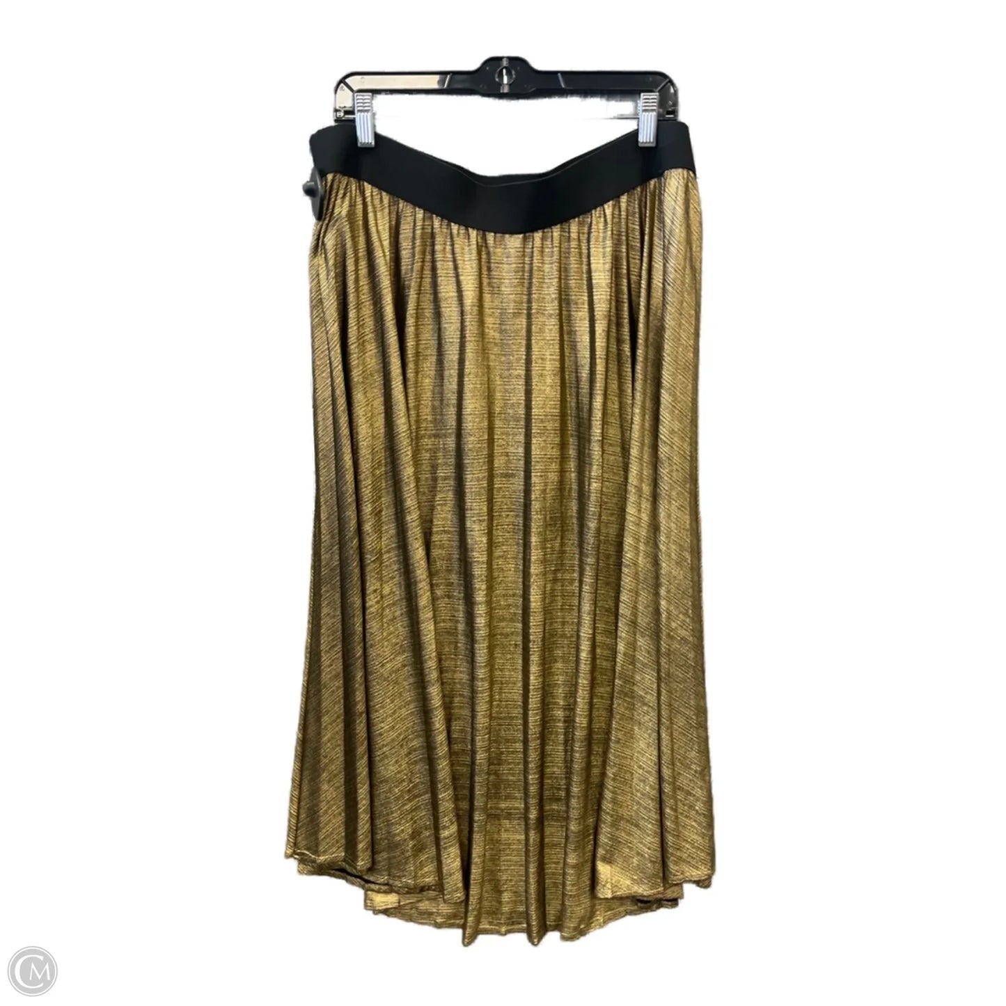 Skirt Maxi By Time And Tru In Black & Gold, Size: Xxl