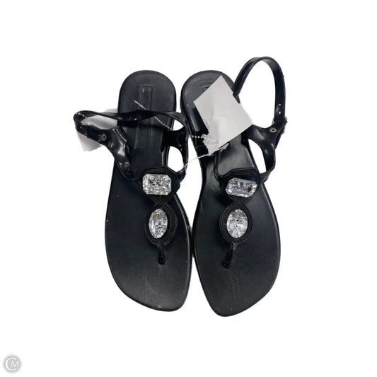 Sandals Flip Flops By Clothes Mentor In Black, Size: 7
