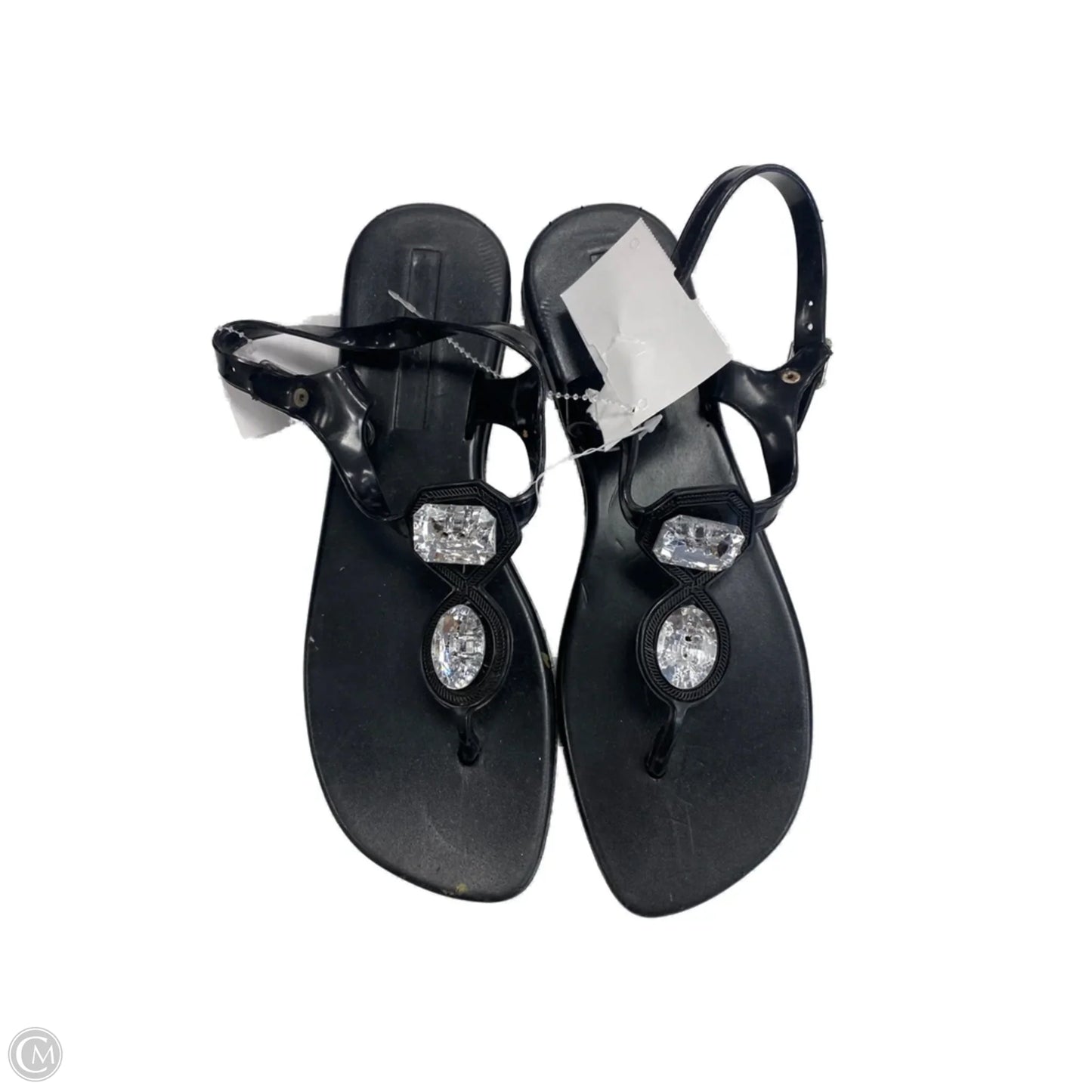 Sandals Flip Flops By Clothes Mentor In Black, Size: 7
