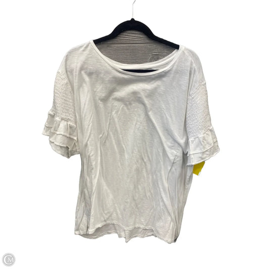 Top Long Sleeve By Loft In White, Size: 3x