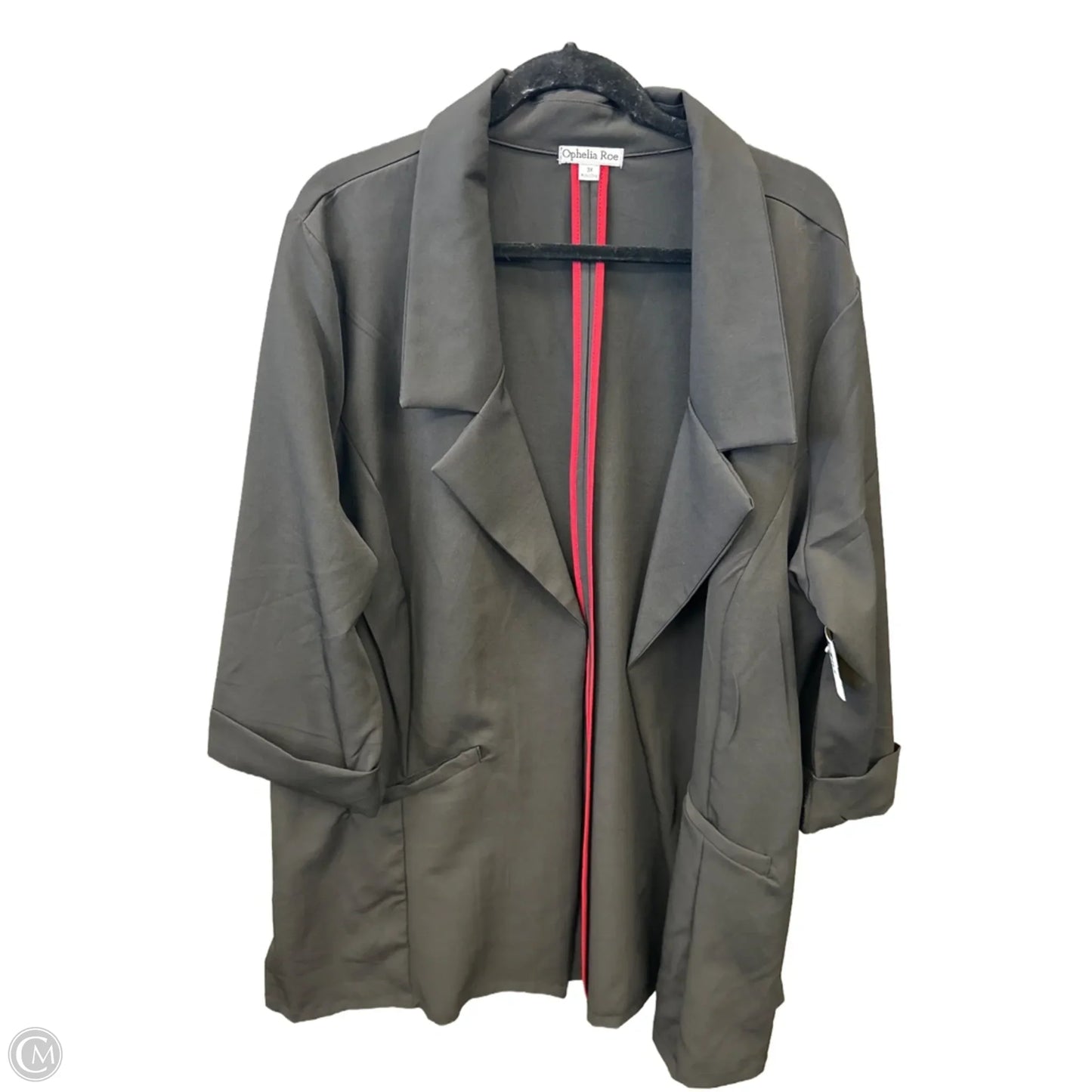 Blazer By Ophelia Roe In Black, Size: 3x