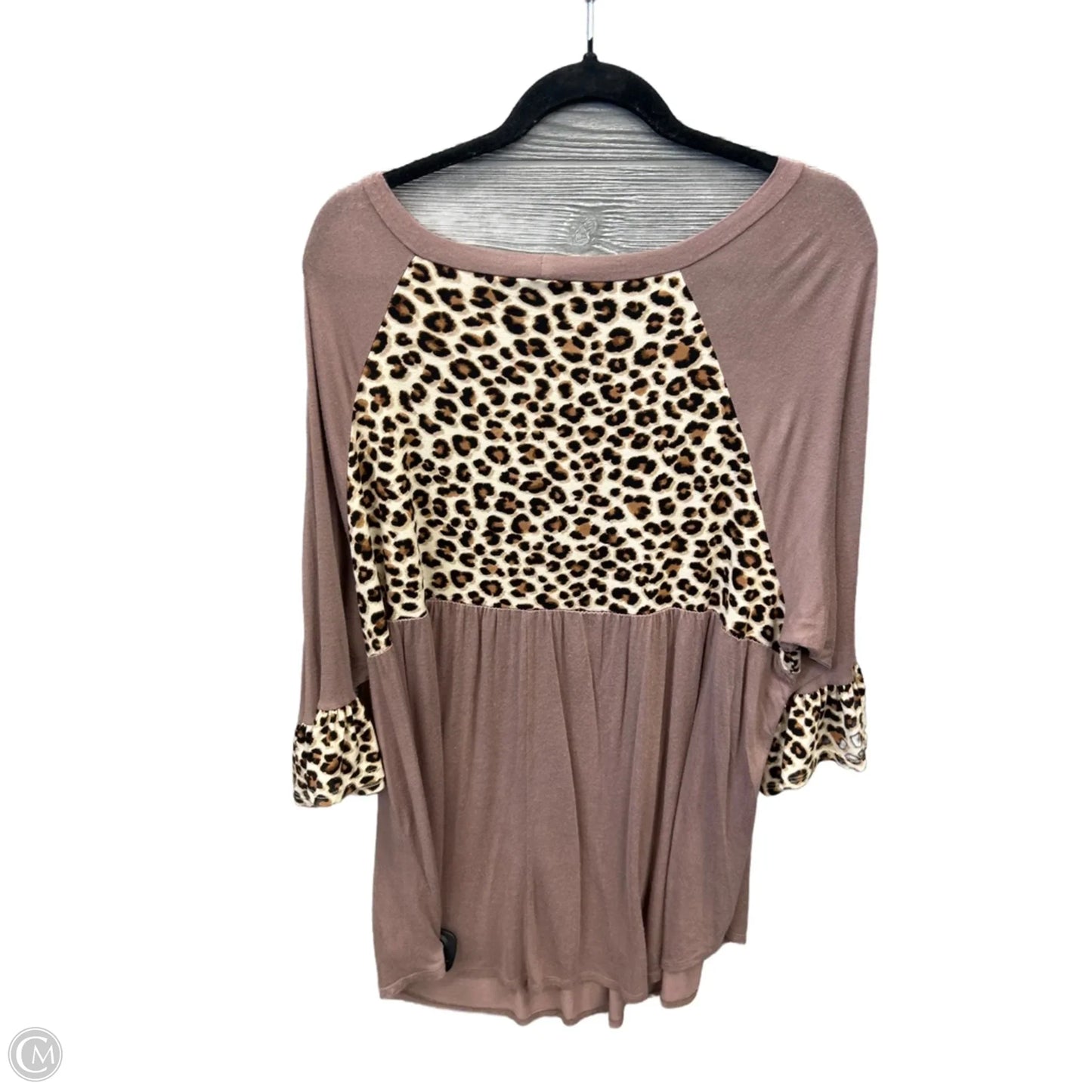 Tunic Long Sleeve By Clothes Mentor In Multi-colored, Size: 3x