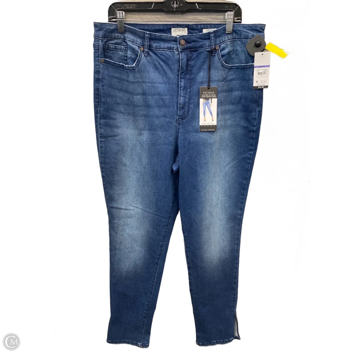 Jeans Skinny By Sofia By Sofia Vergara In Blue Denim, Size: 20