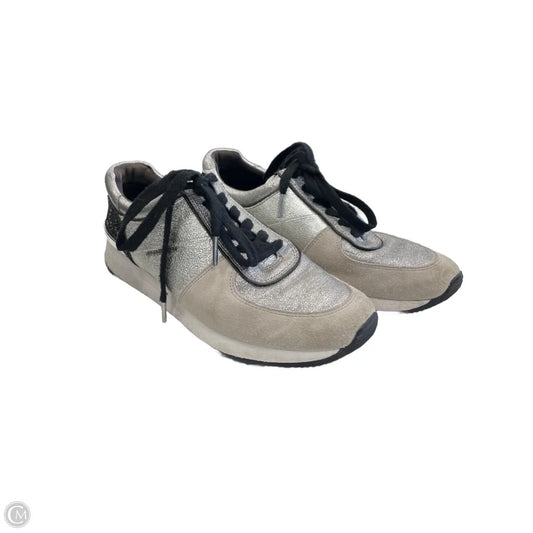 Shoes Designer By Michael Kors In Silver, Size: 10