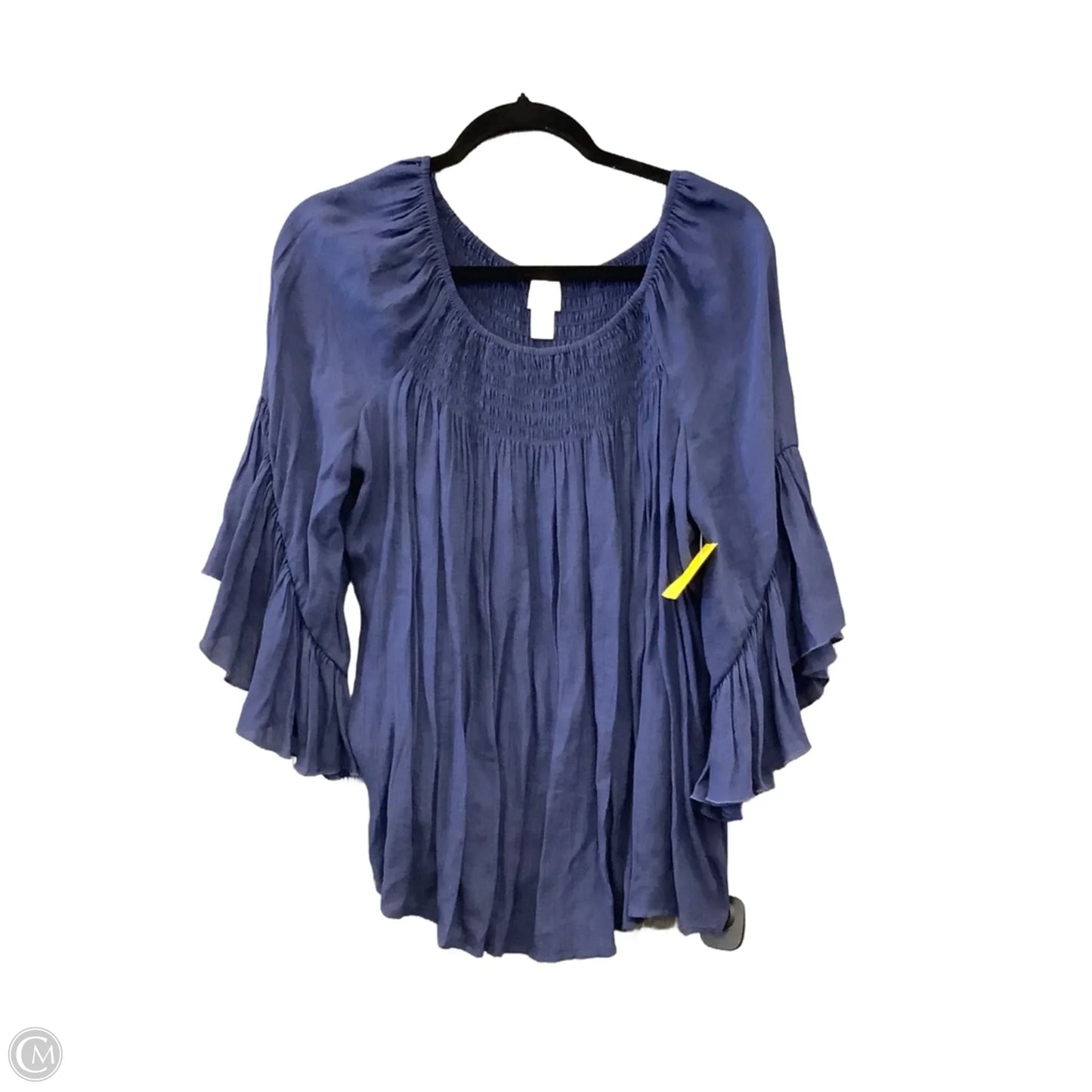 Top Long Sleeve By Chicos In Blue, Size: L