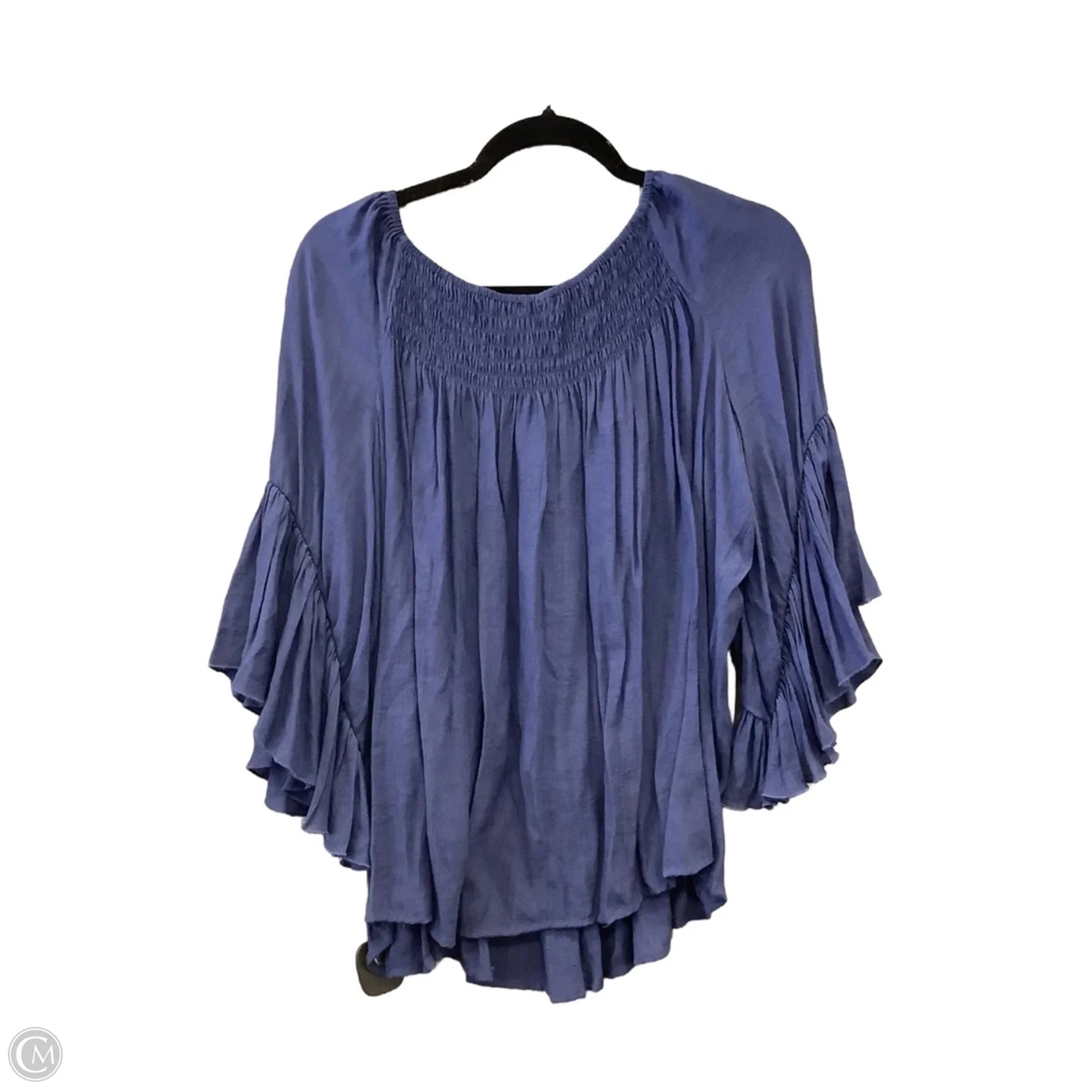 Top Long Sleeve By Chicos In Blue, Size: L