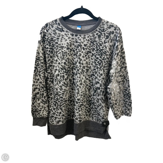 Top Long Sleeve By Old Navy In Grey, Size: S