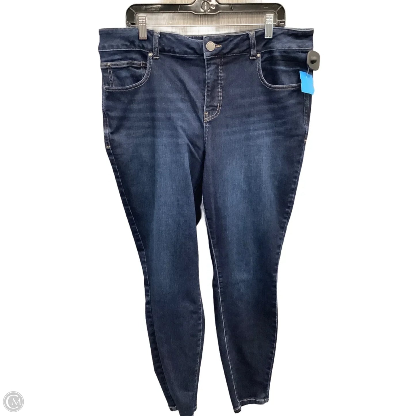 Jeans Skinny By Maurices In Blue Denim, Size: 18