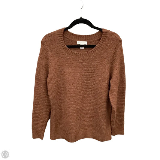 Sweater By Christopher And Banks In Brown, Size: L