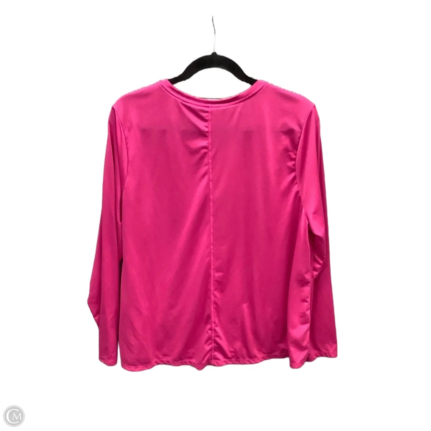 Athletic Top Long Sleeve Crewneck By Nike In Pink, Size: 1x