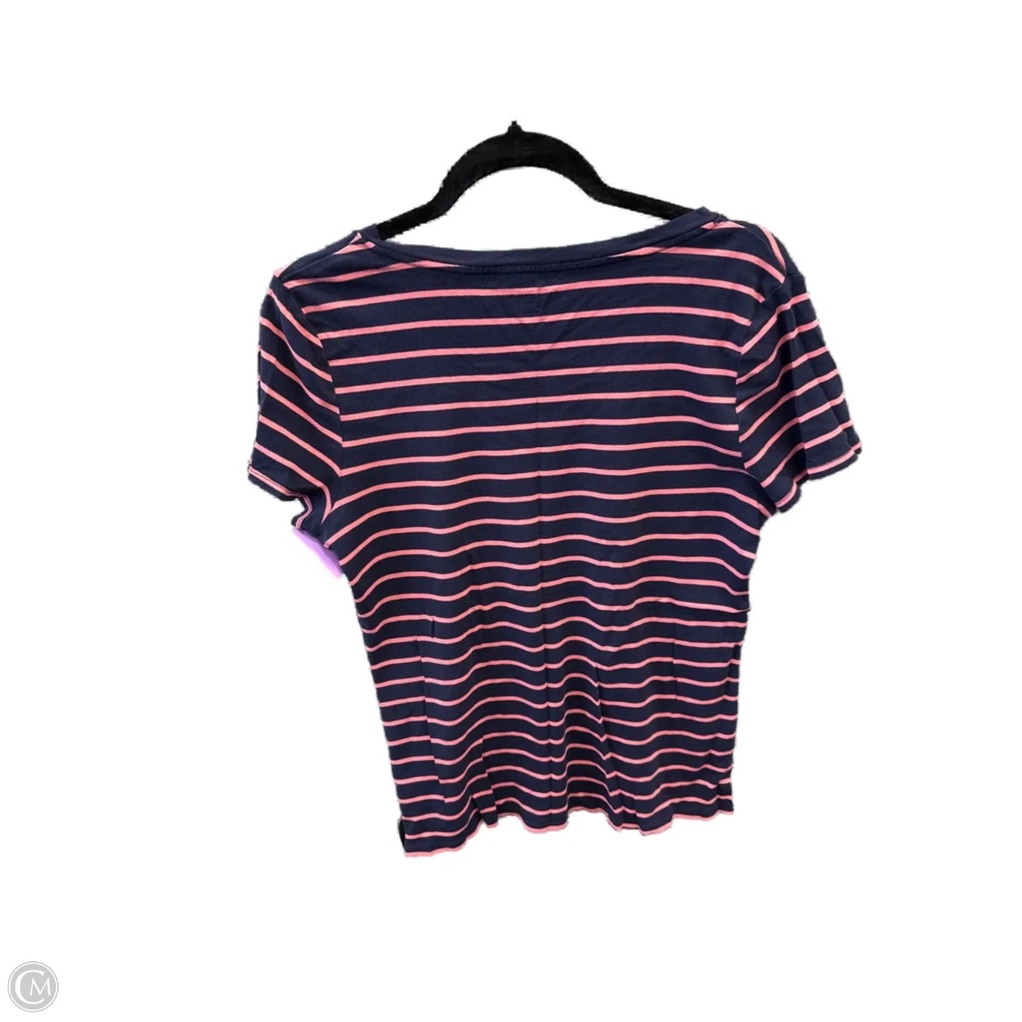 Top Short Sleeve By Merona In Striped Pattern, Size: Xl