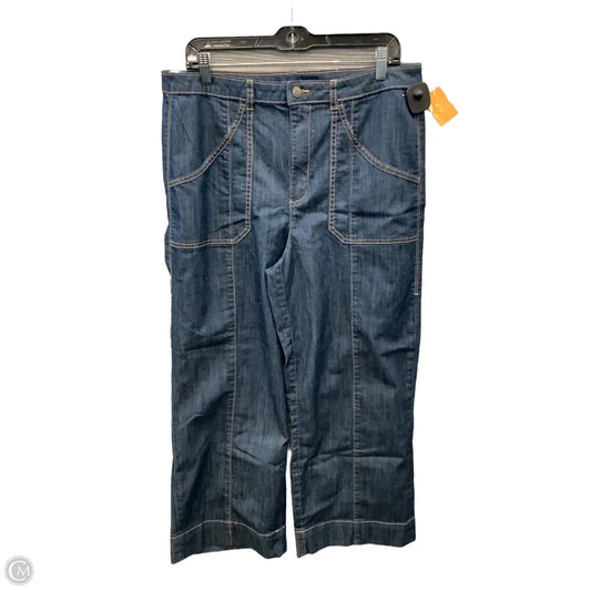 Jeans Wide Leg By Tommy Hilfiger In Blue Denim, Size: 14