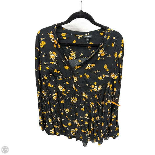 Top Long Sleeve By Torrid In Floral Print, Size: 3x
