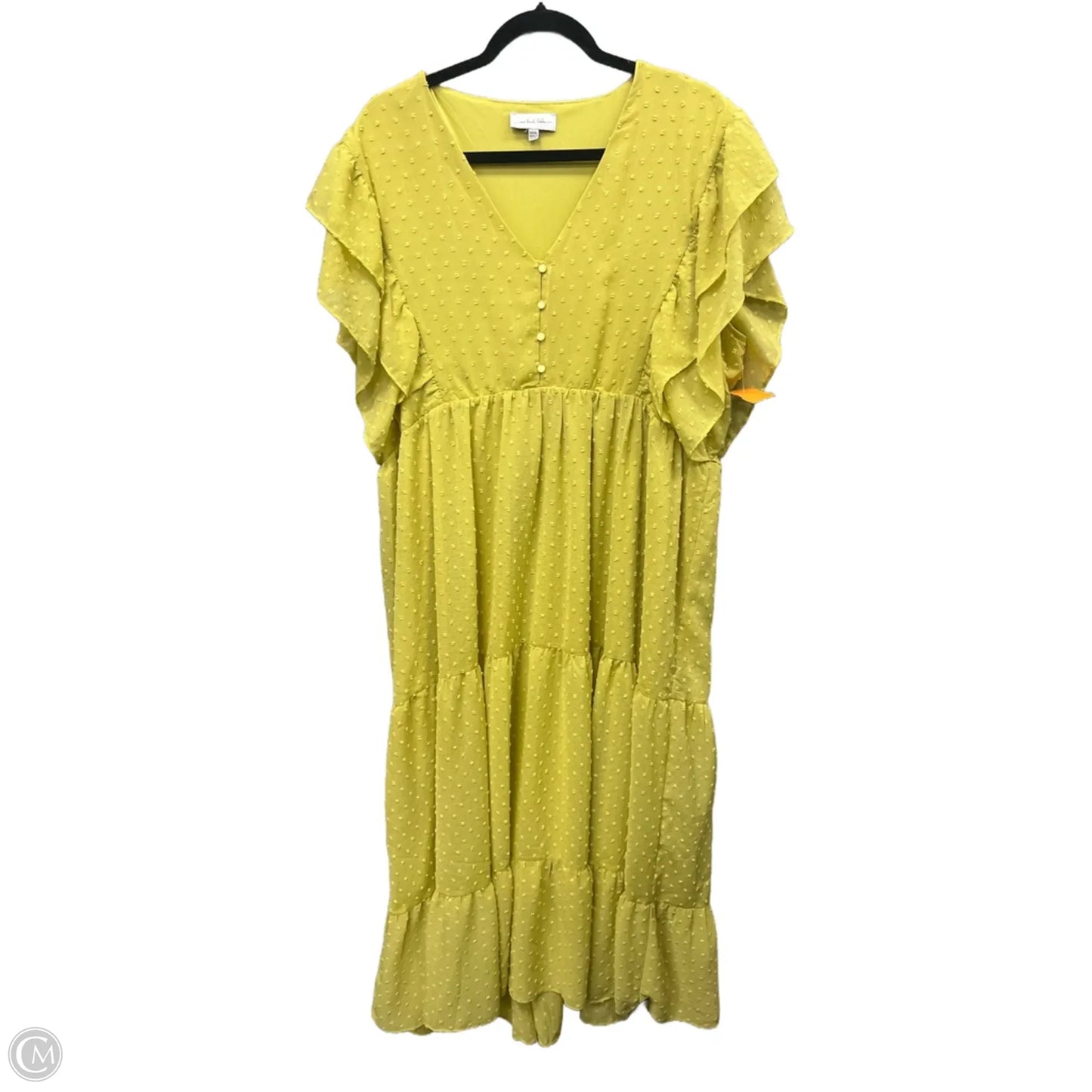 Dress Casual Maxi By Clothes Mentor In Green, Size: 3x