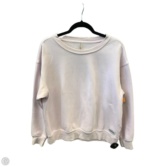 Sweatshirt Crewneck By Calvin Klein In Purple, Size: M