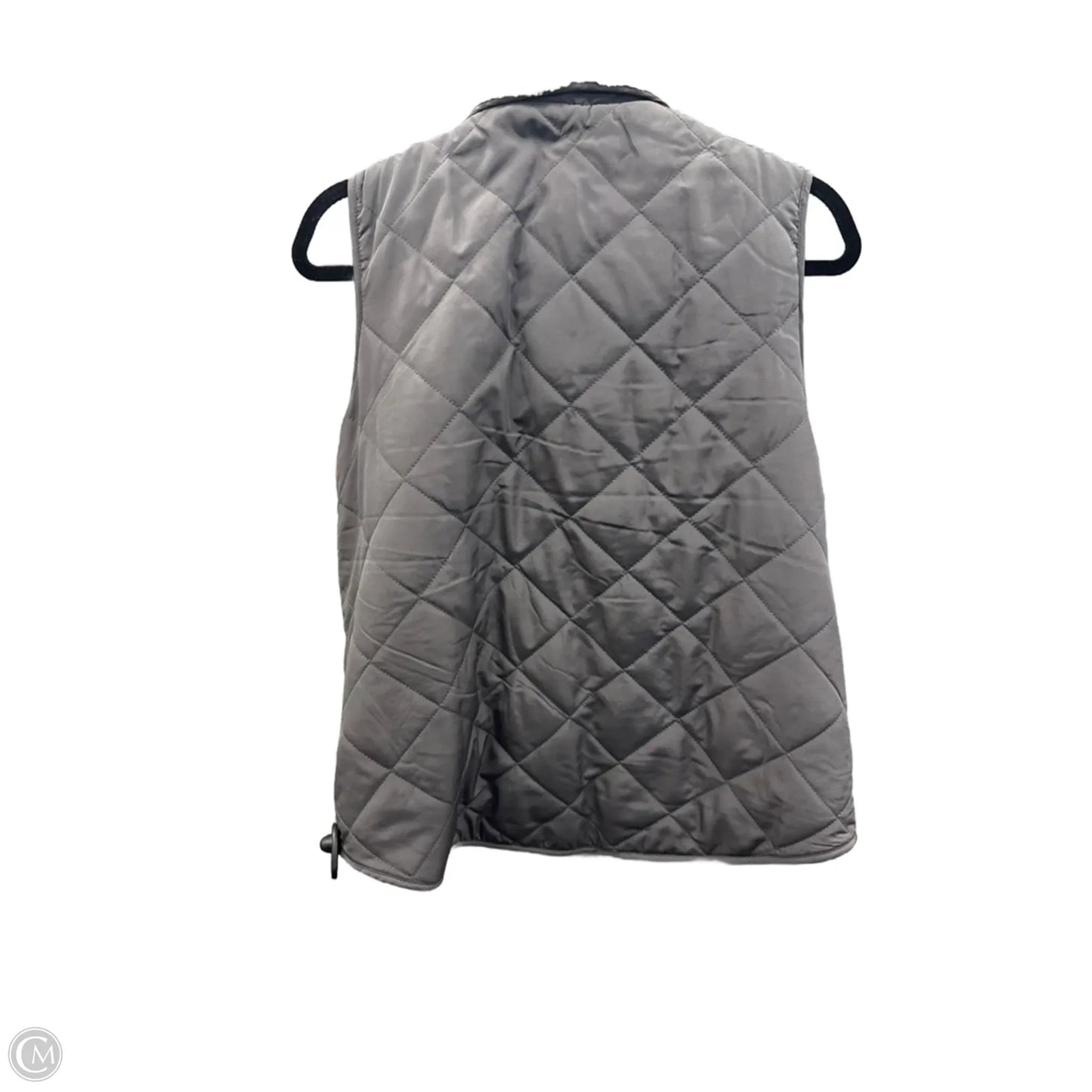 Vest Puffer & Quilted By Thread And Supply In Grey, Size: L