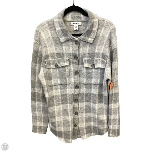 Top Long Sleeve By William Rast In Plaid Pattern, Size: M
