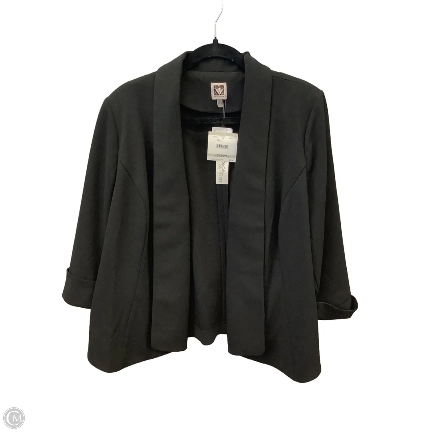 Blazer By Anne Klein In Black, Size: 1x