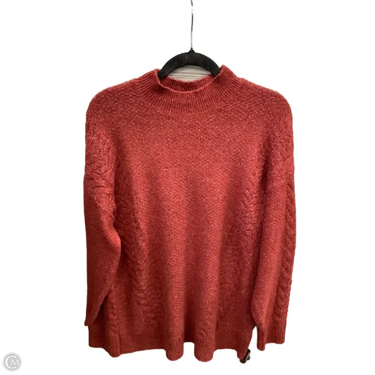 Sweater By Clothes Mentor In Red, Size: M