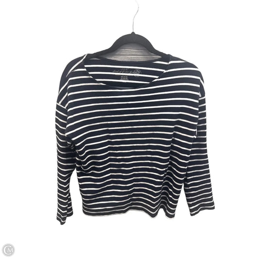 Top Long Sleeve By Logg In Striped Pattern, Size: M