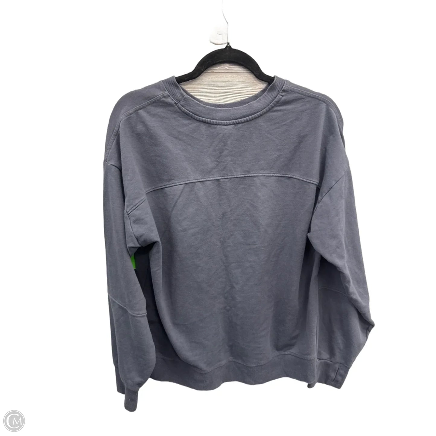 Athletic Top Long Sleeve Crewneck By All In Motion In Blue, Size: M