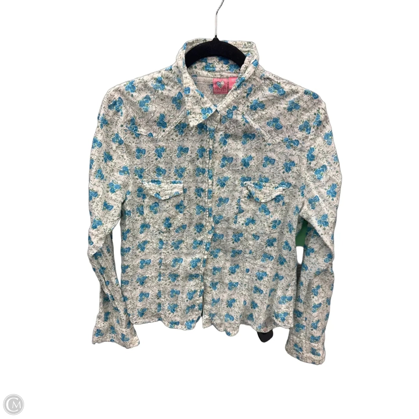 Top Long Sleeve By Clothes Mentor In Floral Print, Size: L