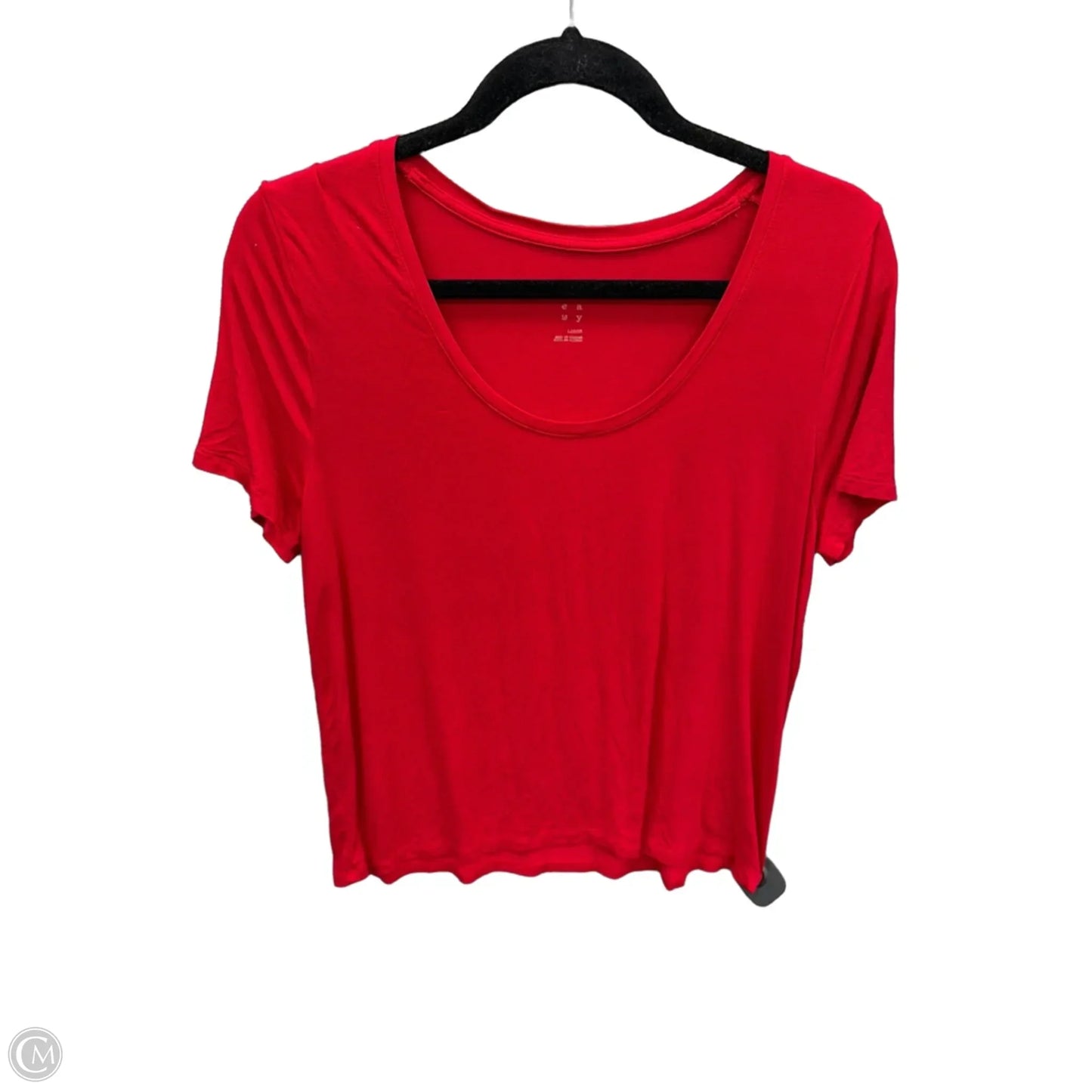 Top Short Sleeve By A New Day In Red, Size: L