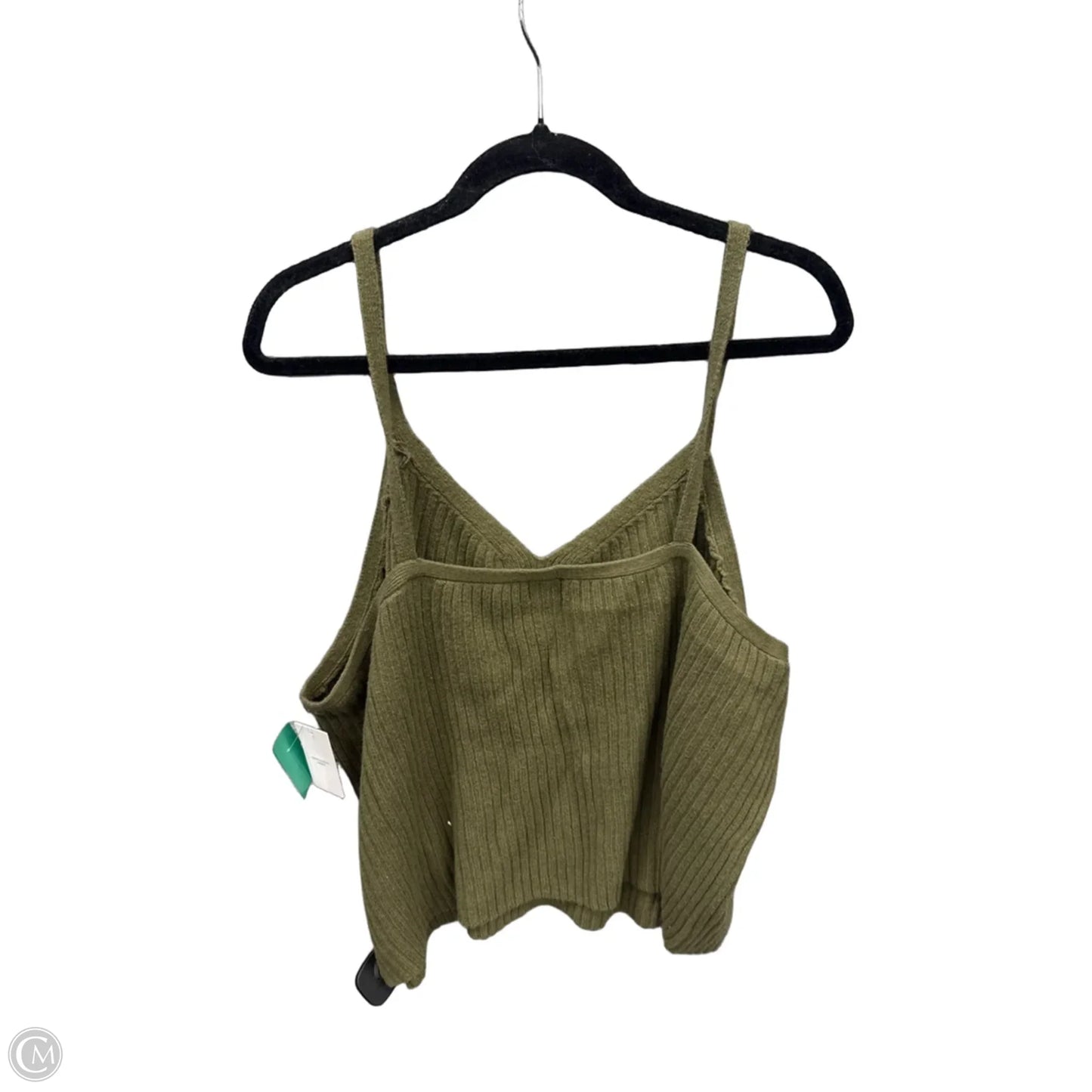 Top Sleeveless By Auden In Green, Size: 3x