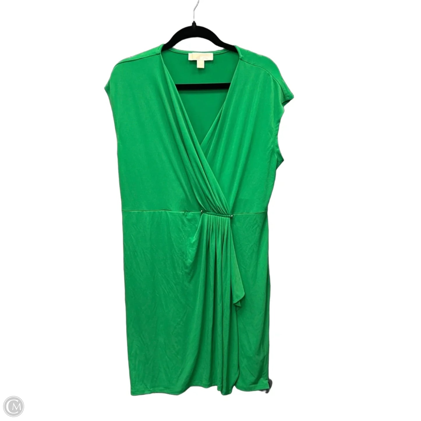 Dress Casual Midi By Michael By Michael Kors In Green, Size: Xl