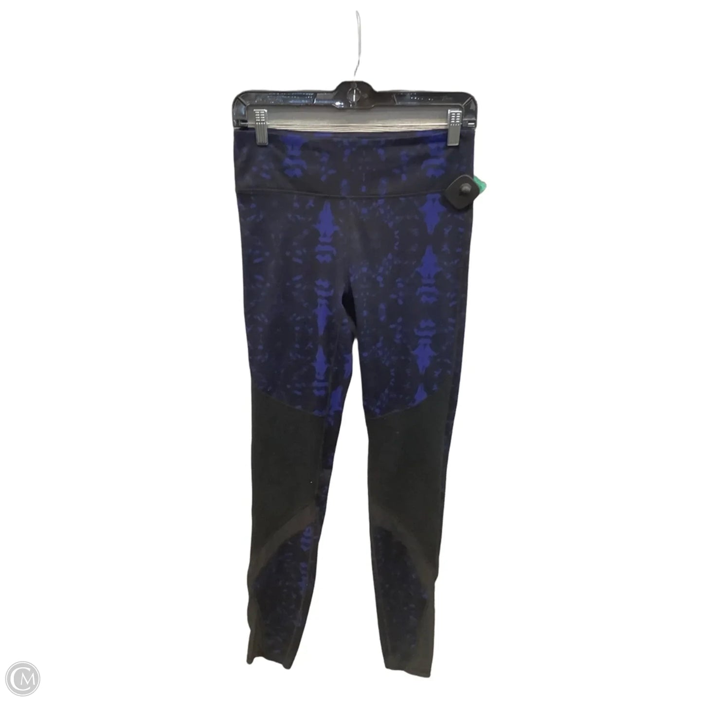 Athletic Leggings By Fabletics In Black & Blue, Size: S