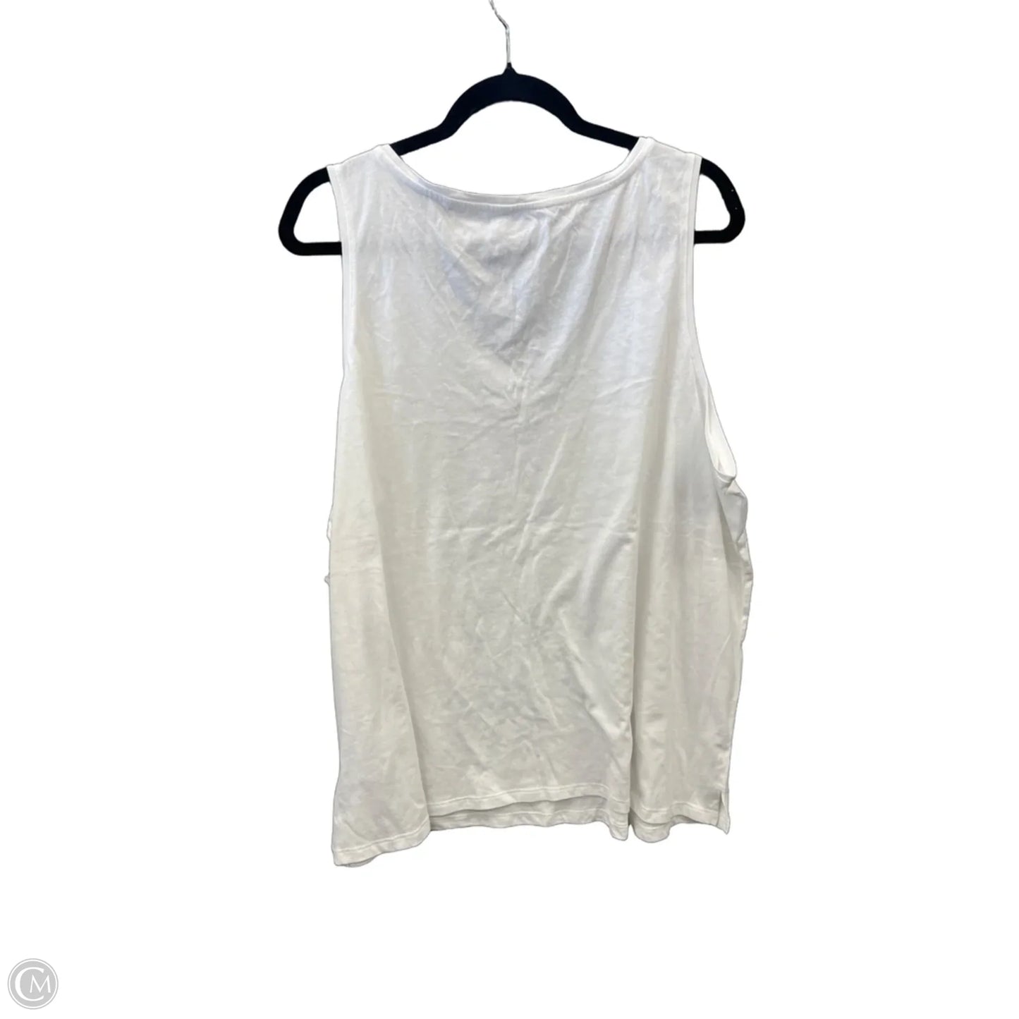 Top Sleeveless By Old Navy In White, Size: Xxl