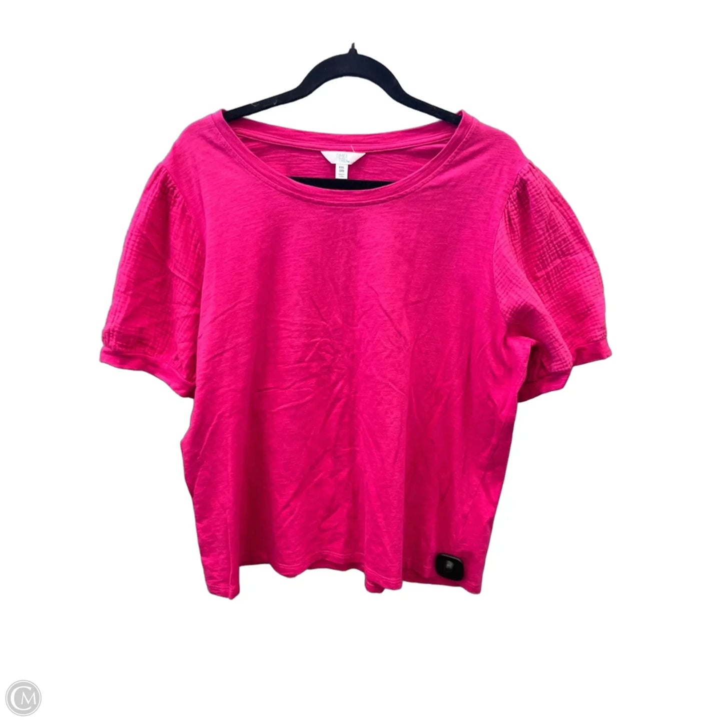 Top Short Sleeve By Time And Tru In Pink, Size: Xxl