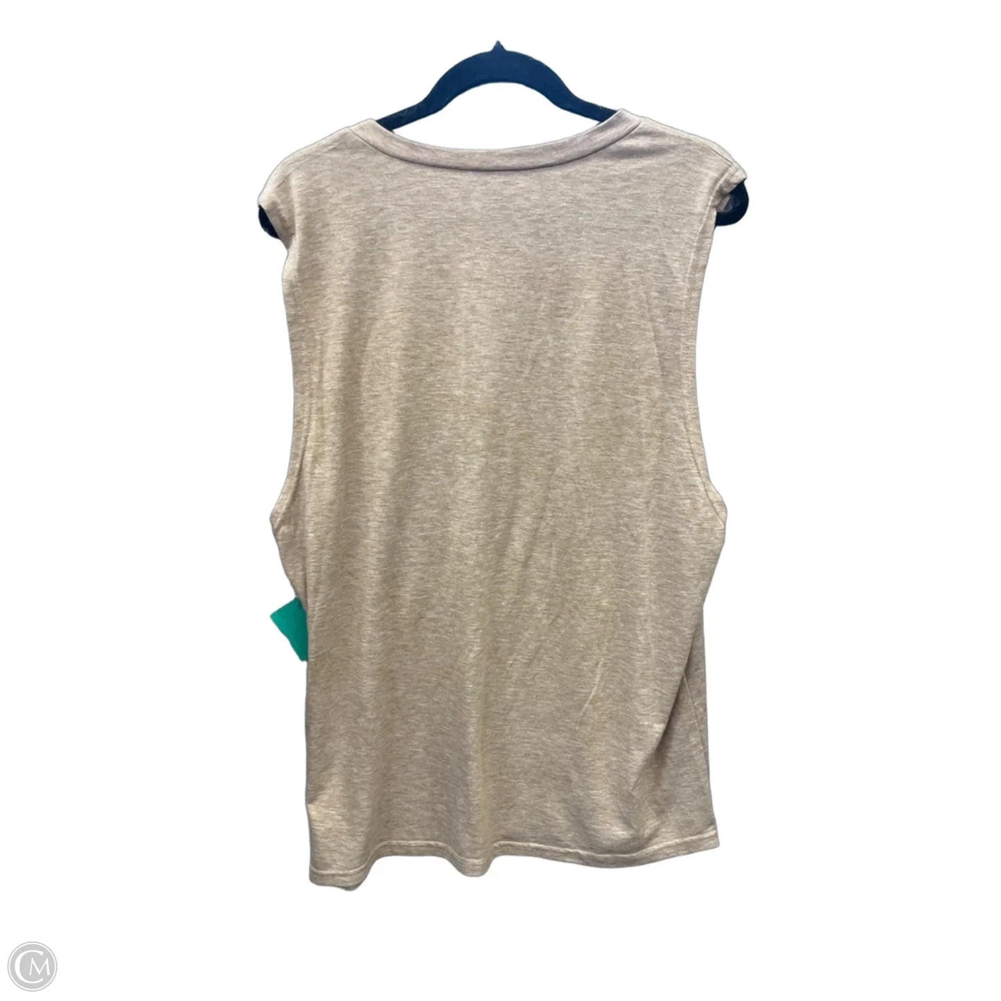 Top Sleeveless By Clothes Mentor In Brown, Size: L