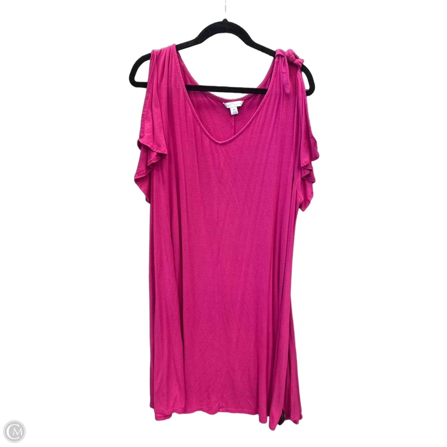 Dress Casual Midi By Boutique + In Pink, Size: 2x