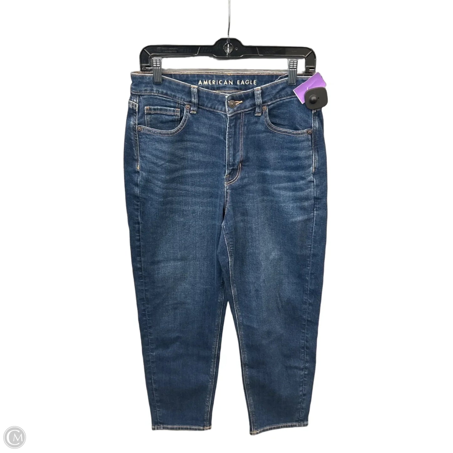 Jeans Skinny By American Eagle In Blue Denim, Size: 10