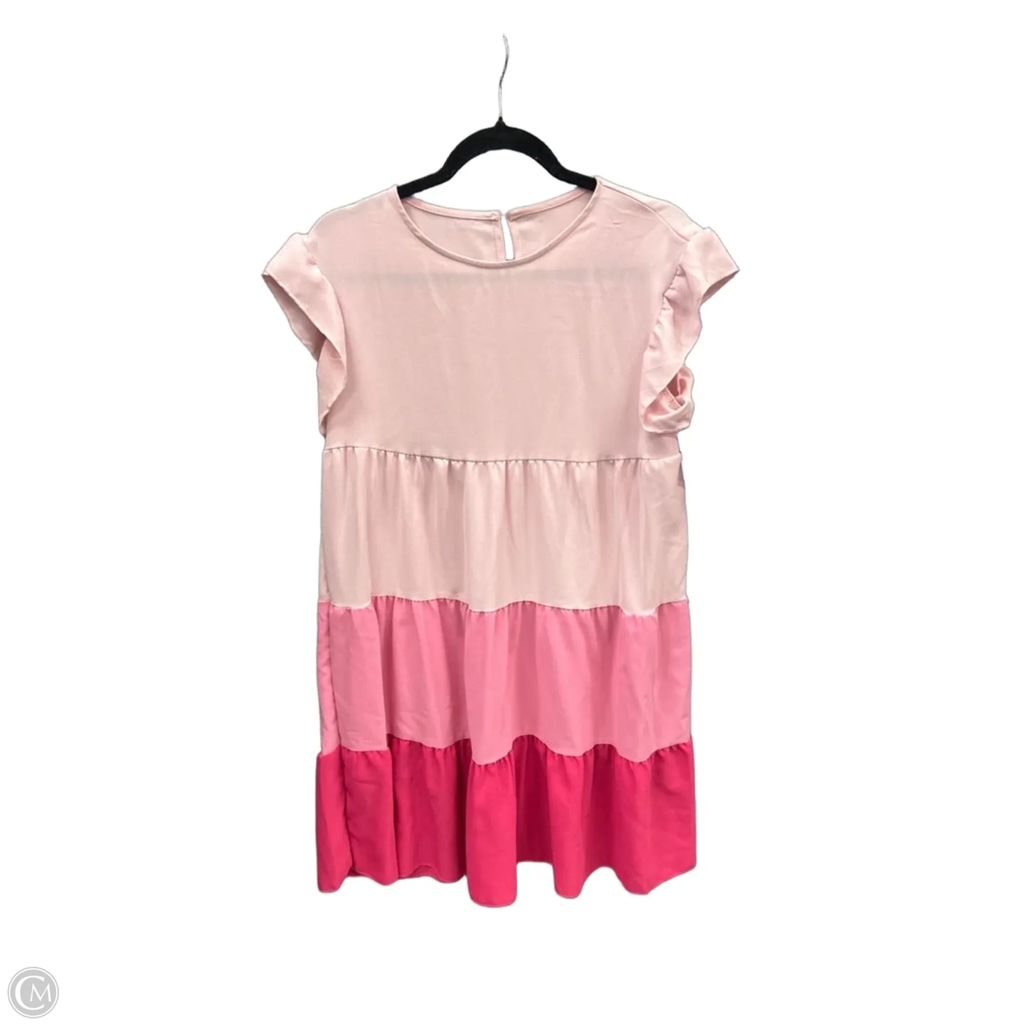 Dress Casual Midi By Shein In Pink, Size: M