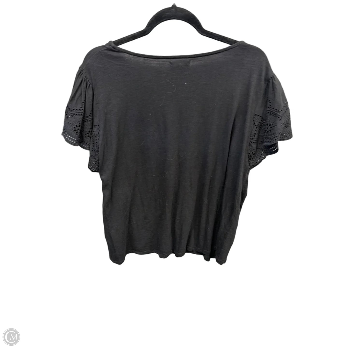 Top Short Sleeve By Maurices In Black, Size: Xl