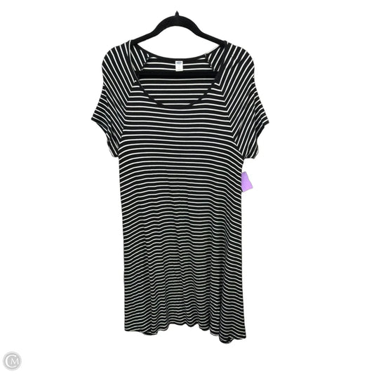 Dress Casual Midi By Old Navy In Striped Pattern, Size: L