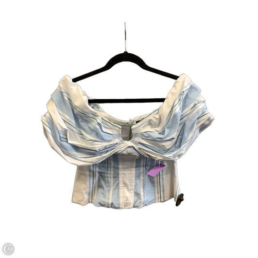 Top Short Sleeve By White House Black Market In Striped Pattern, Size: S