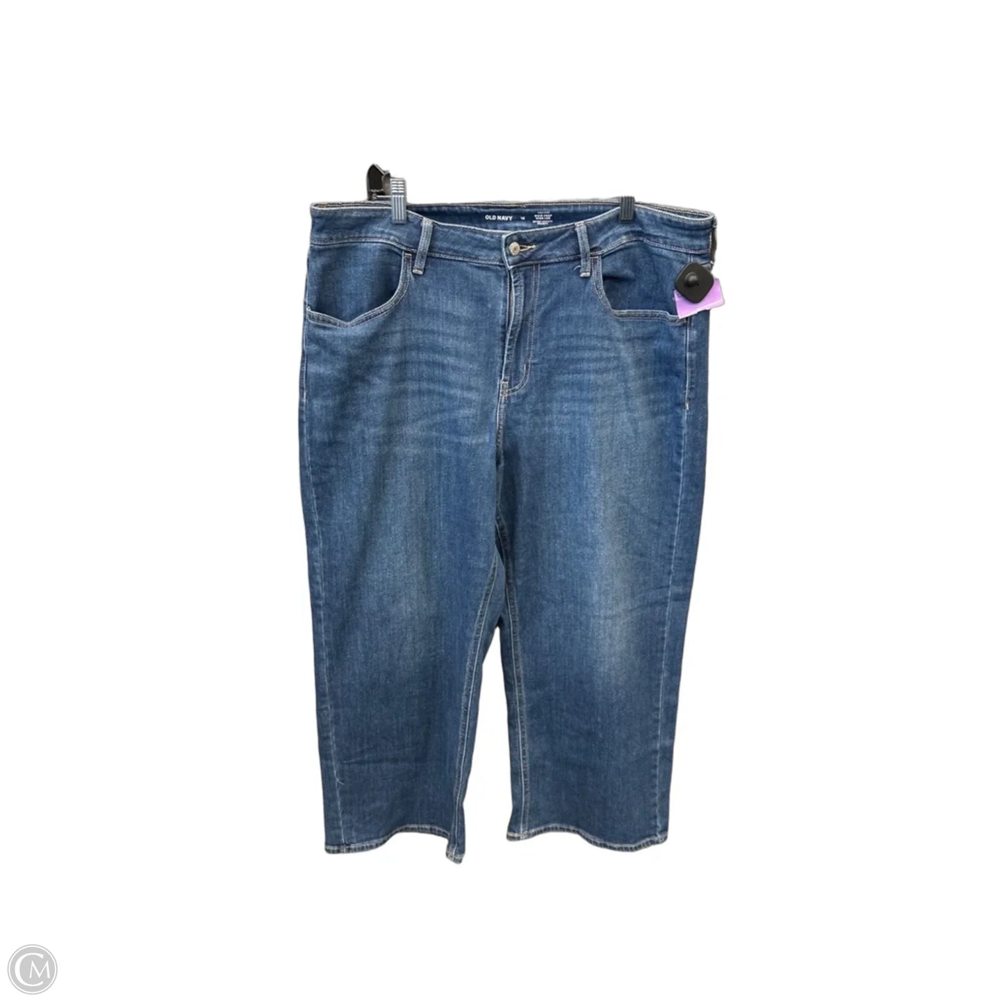 Jeans Wide Leg By Old Navy In Blue Denim, Size: 16