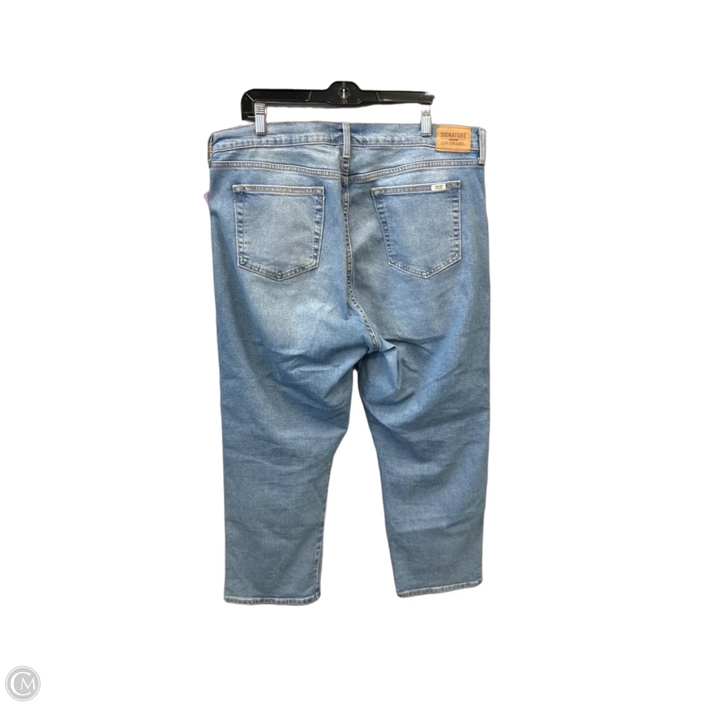 Jeans Straight By Levis In Blue Denim, Size: 18