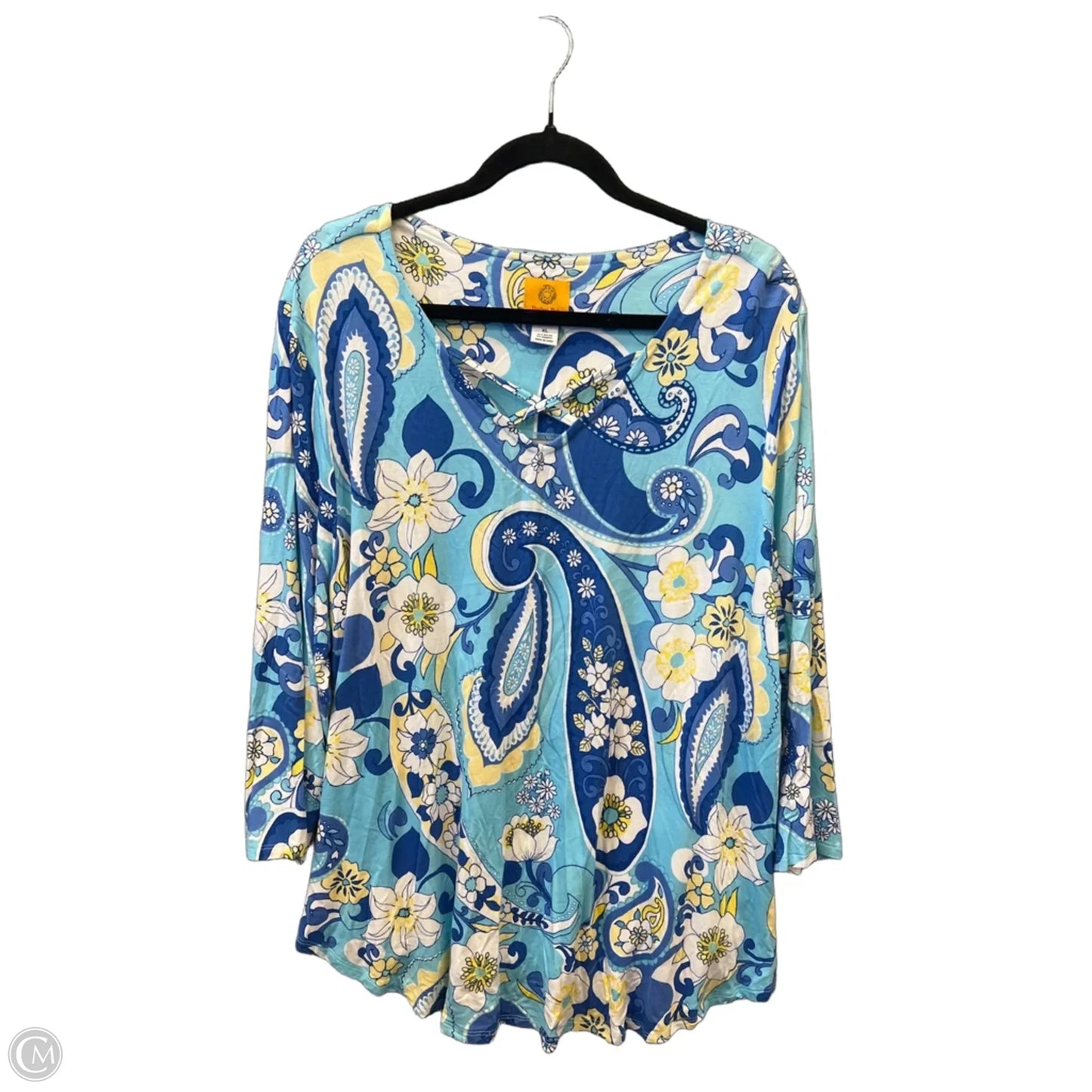 Top Long Sleeve By Ruby Rd In Blue, Size: Xl